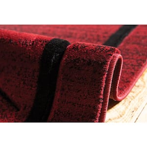 Cottage Treetops Burgundy 7 ft. 10 in. x 10 ft. 6 in. Area Rug