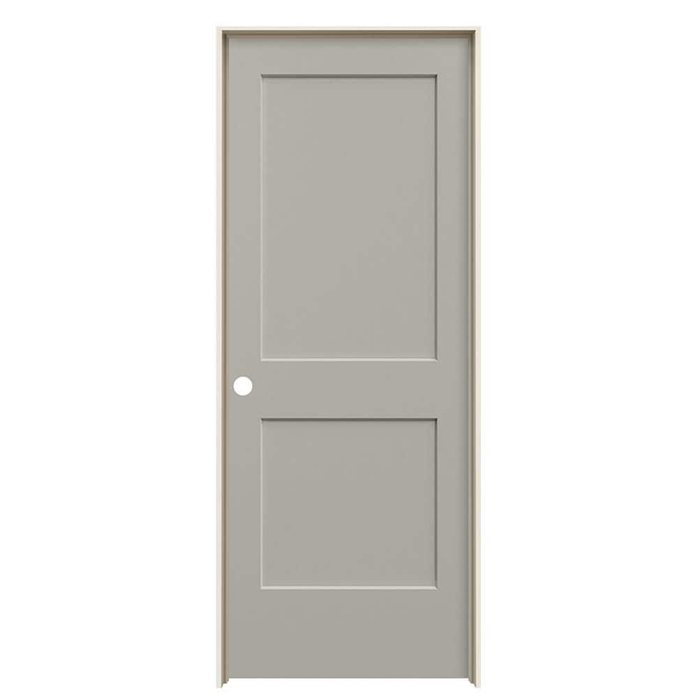 30 in. x 80 in. Monroe Driftwood Painted Right-Hand Smooth Solid Core Molded Composite MDF Single Prehung Interior Door price history on PriceWatchPro