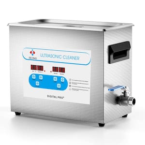 3.2L Jewelry Cleaner Heated Ultrasonic Machine with Knob Control, Heater and Timer (Basket Included)