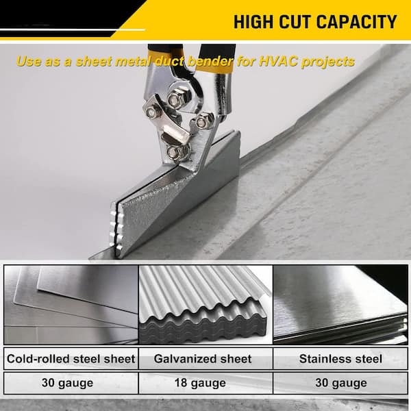 6 Inch Hand Seamer Straight Jaw Sheet Metal Bender Tools, Sheet
