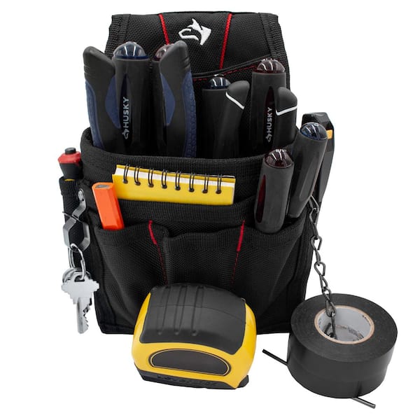 Husky 9-Pocket Black Maintenance Tool Pouch