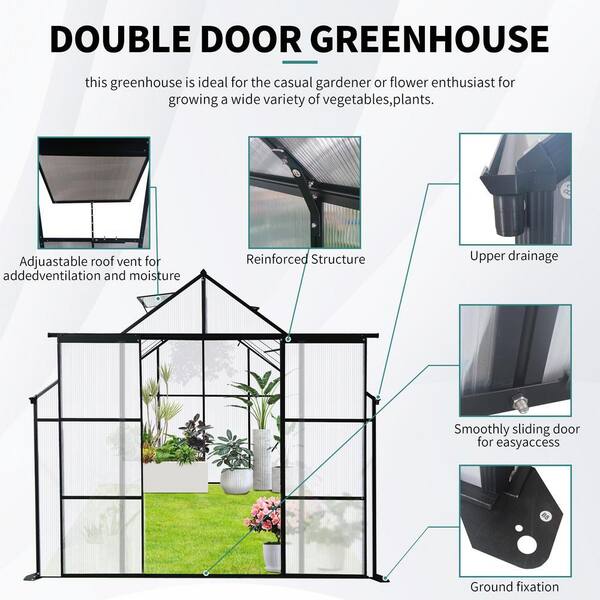 121.25 in. W x 94.5 in. D x 89.5 in. H Outdoor Aluminum Heavy Duty