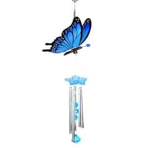 WindyWing Butterfly Blue Ombre Plastic Wind Chimes