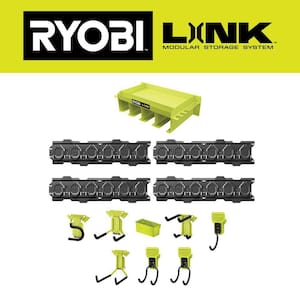 LINK Wall Storage Kit (12-Piece) with Tool Organizer Shelf