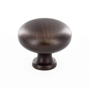 Germain Collection 1-1/4 in. (32 mm) Brushed Oil-Rubbed Bronze Functional Cabinet Knob