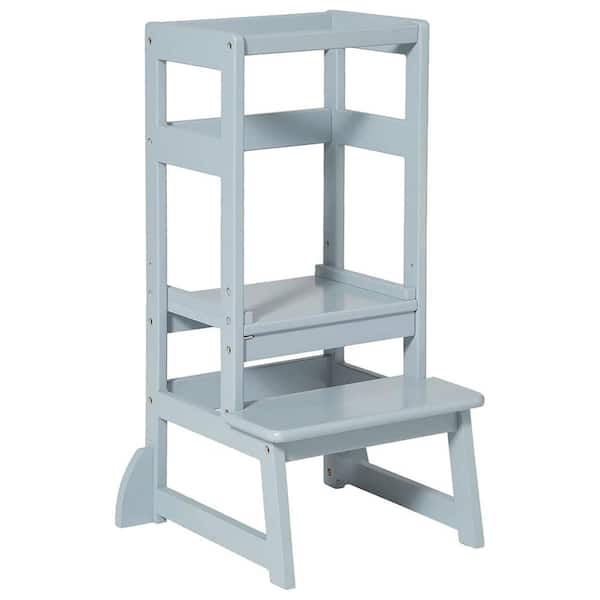 Adjustable toddler step stool (Grey)