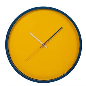 Kiera Grace Navaro Modern Wall Clock, 14 in. Buttercup