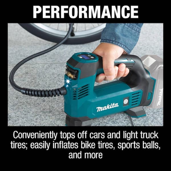 Details about   Makita DMP180Z 18V Li-ion Cordless Car Tyre Inflator Pump LED Inflate Tool Only