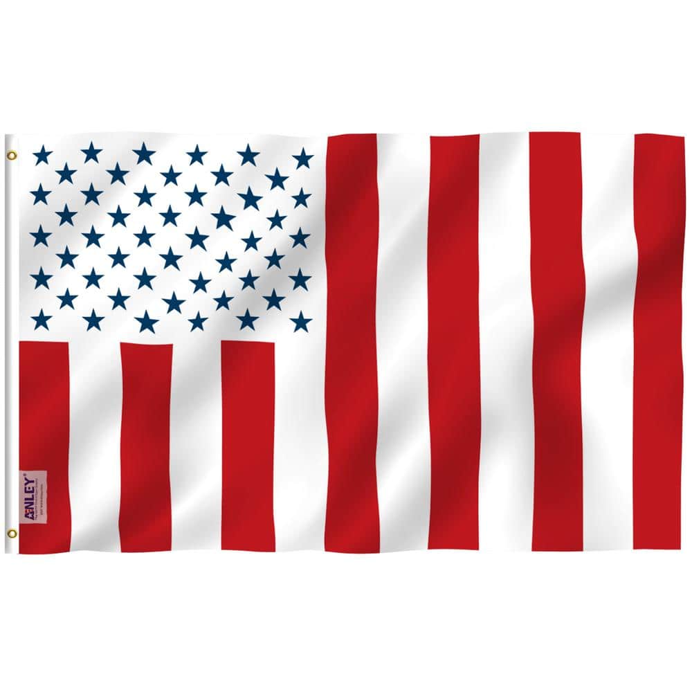 Patriotic 3x5 Foot Red and White Polyester USA Flag