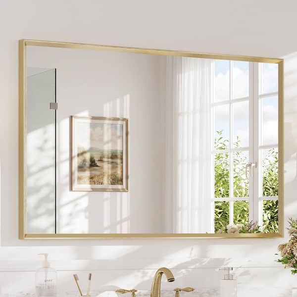 Silver 18 in. W x 30 in. H Rectangle Vanity Mirror DBM1603660S