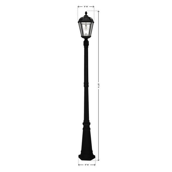 gama sonic royal solar lamp post