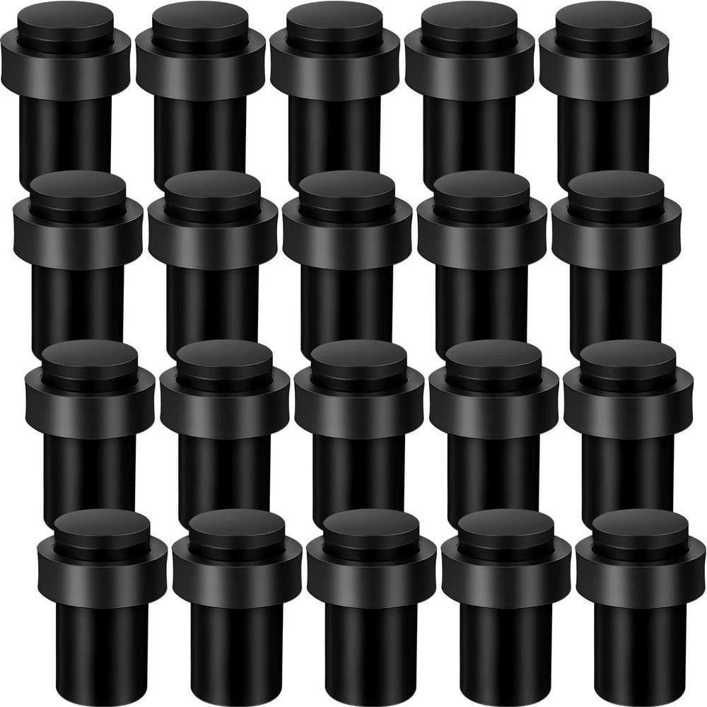 20-Piece Stainless Steel Cylindrical Stopper, Modern Decorative Rubber Bumper Stops or Top of Door price history on PriceWatchPro