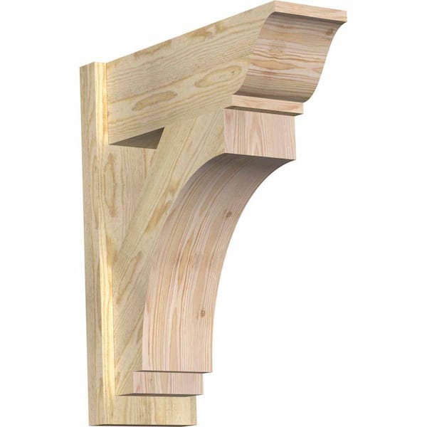 Ekena Millwork 8 in. x 26 in. x 22 in. Imperial Traditional Rough Sawn Douglas Fir Outlooker
