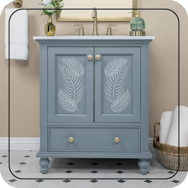 BEHR 1 qt. #N480-5 Adirondack Blue Interior Chalk Finish Paint