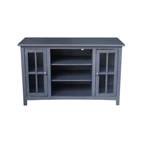 International Concepts Heather Gray Solid Wood 48 in. Wide TV Stand