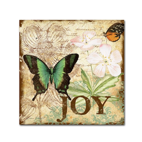 Trademark Fine Art Jean Plot 'Butterflies 4' Canvas Unframed Photography Wall Art 18 in. W. x 18 in
