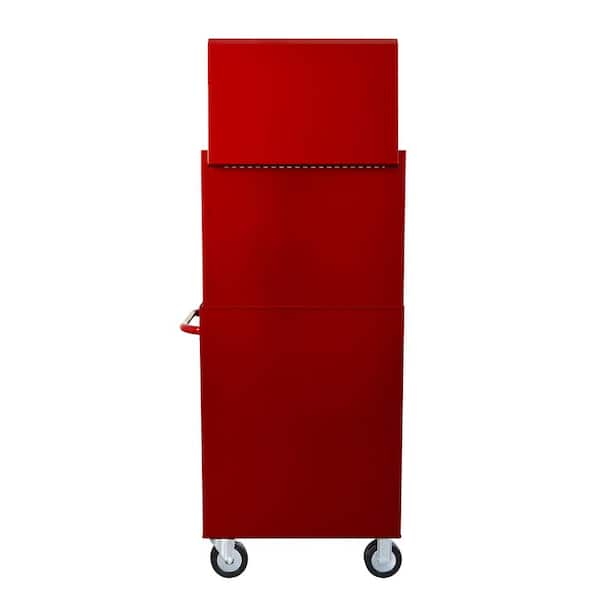 Husky - Tool Storage 27 in. W x 18 in. D Standard Duty Red Rolling Tool Chest Combo