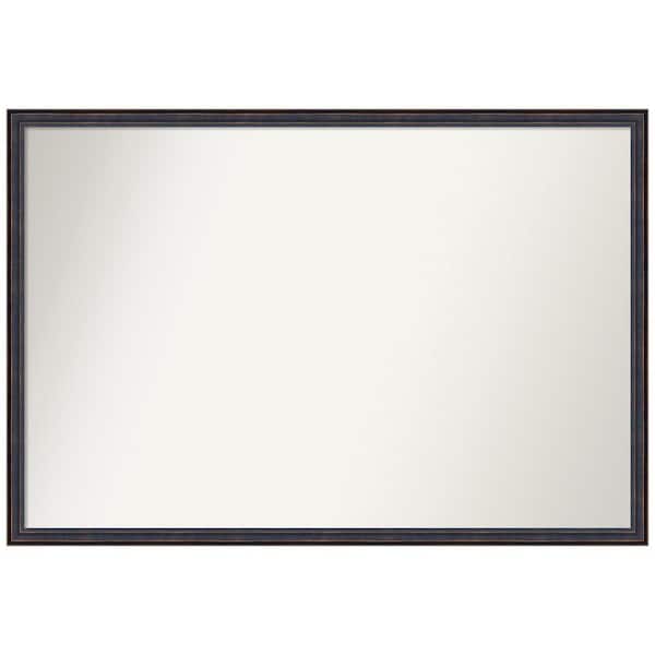 Amanti Art Dark Bronze Scoop 37.5 in. x 25.5 in. Non-Beveled Classic Rectangle Wood Framed Wall Mirror in Bronze