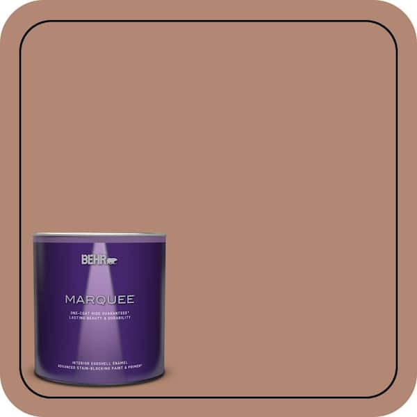 BEHR MARQUEE 1 qt. #S200-5 Minestrone One-Coat Hide Eggshell Enamel Interior Paint & Primer
