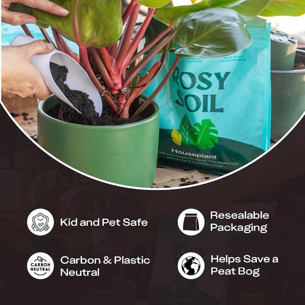 Rosy Soil Houseplant Potting Soil - 8 Quarts