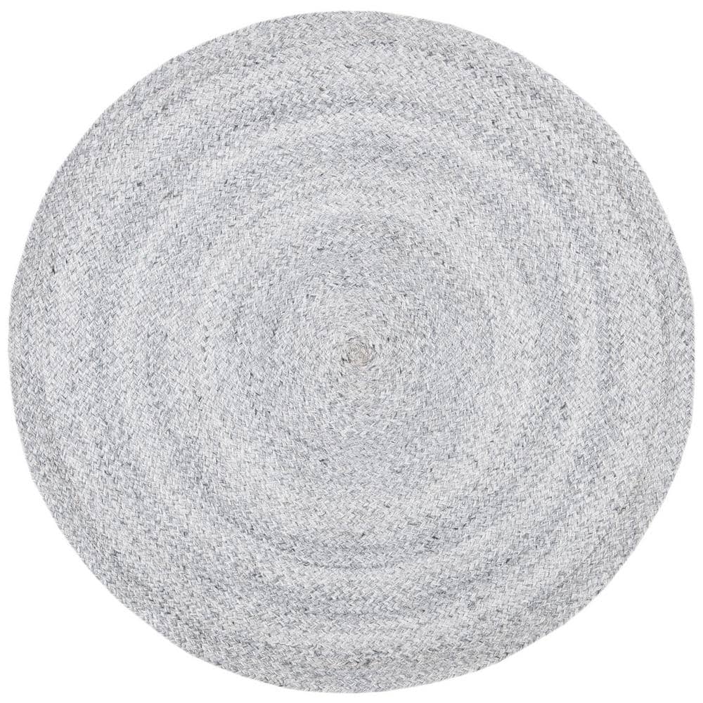 Cape Cod Gray Doormat 3 ft. x 3 ft. Braided Solid Color Round Area Rug price history on PriceWatchPro