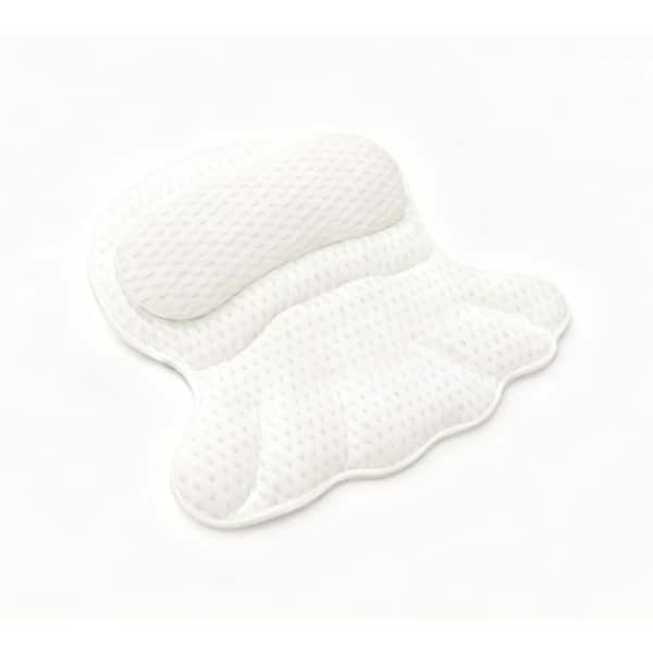 Suction Cup Mount Bath Pillow with Soft 4D Mesh Fabric for Neck and Back Support