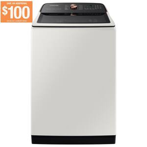 5.5 cu. ft. Smart High-Efficiency Top Load Washer with Impeller and Super Speed in Ivory, ENERGY STAR