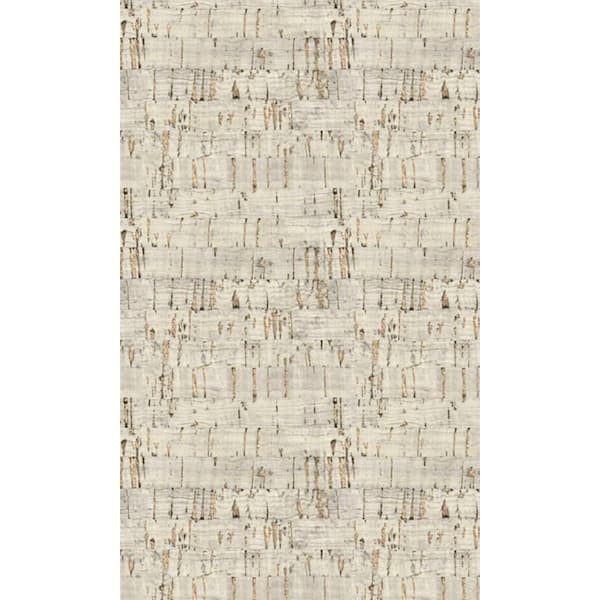 Walls Republic Champagne Cork-Like Natural Machine Washable 57 sq. ft. Non-Woven Non- Pasted Double Roll Wallpaper