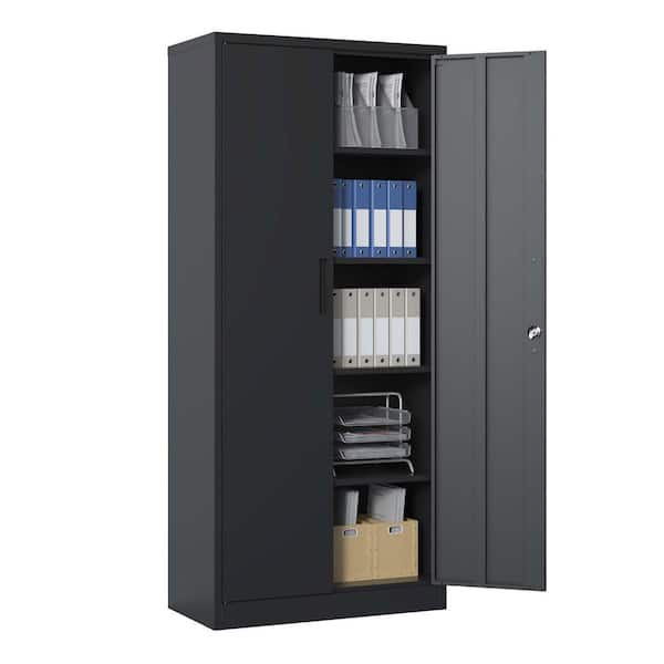 Tahanbath 72 in. Tall Locking Metal Cabinet: Garage Tool Storage 4