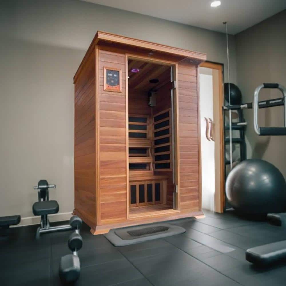 Sierra 2-Person Cedar FAR Infrared Sauna with Bluetooth
