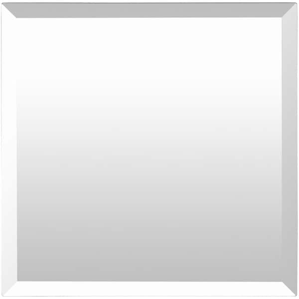 Livabliss Phoebus 18 in. H x 18 in. W Square Beveled Edge Wall Mirror
