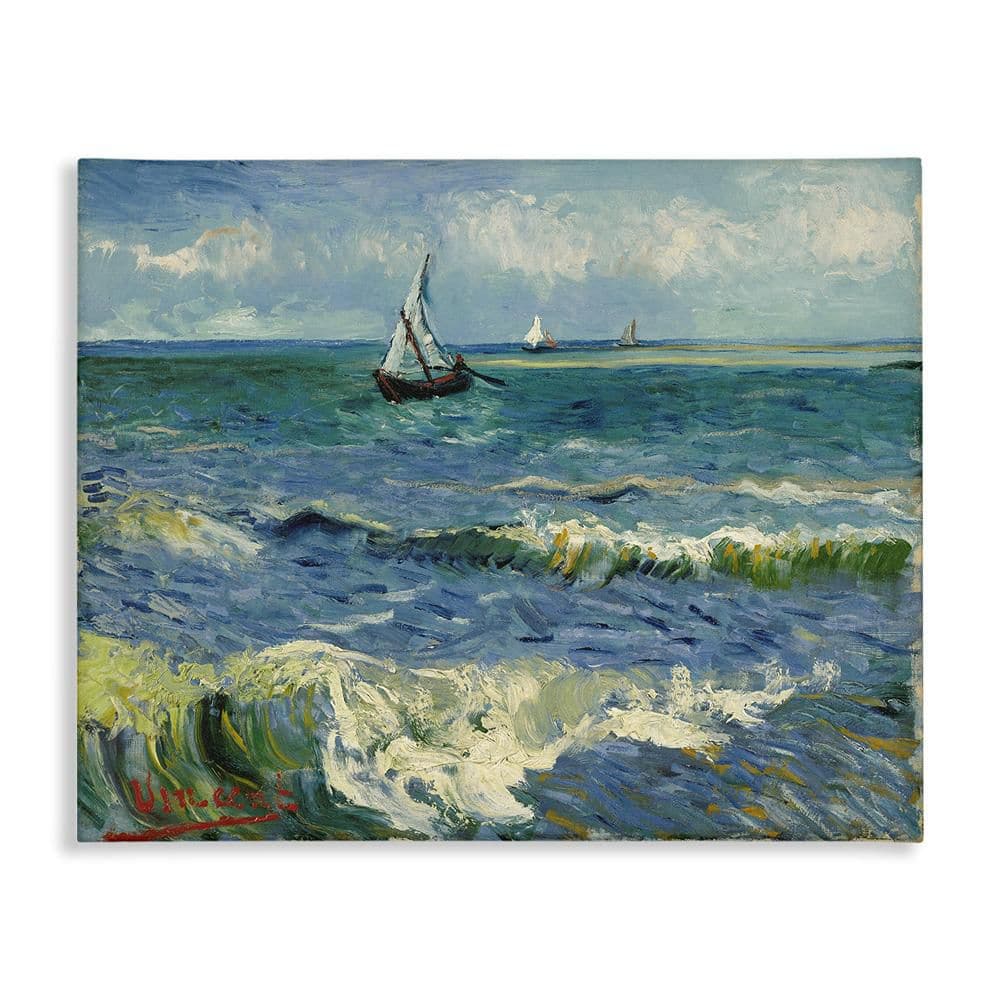 Classical Seascape with Boat by One 1000 Paintings 1-Piece Unframed Coastal Graphic Art Print 24 in. x 30 in. price history on PriceWatchPro