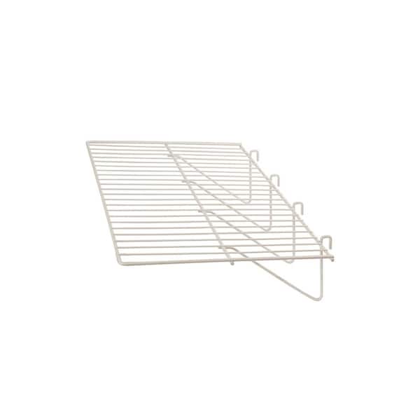 Econoco 23-1/2 in. L x 12 in. D White Straight Wire Shelf (Pack of 6)