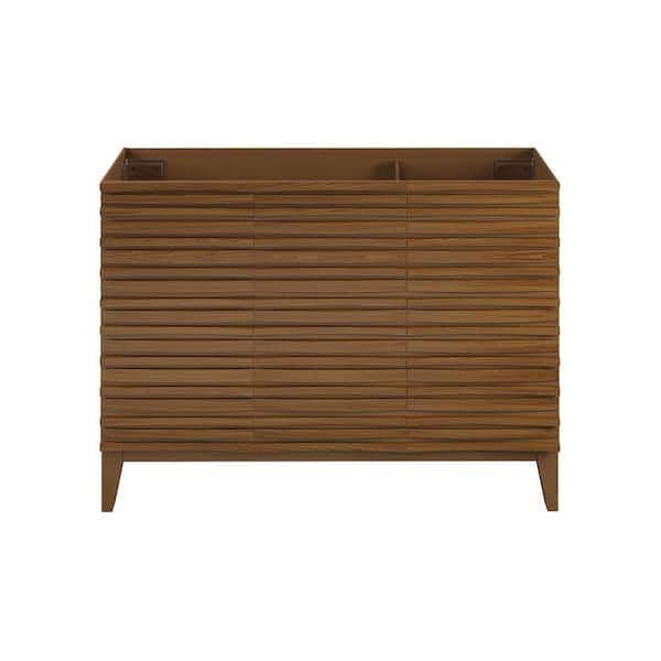 Swiss Madison Cascade 48 in. W x 18 in. D x 35 in. H Bath Vanity Cabinet without Top in Brown Oak