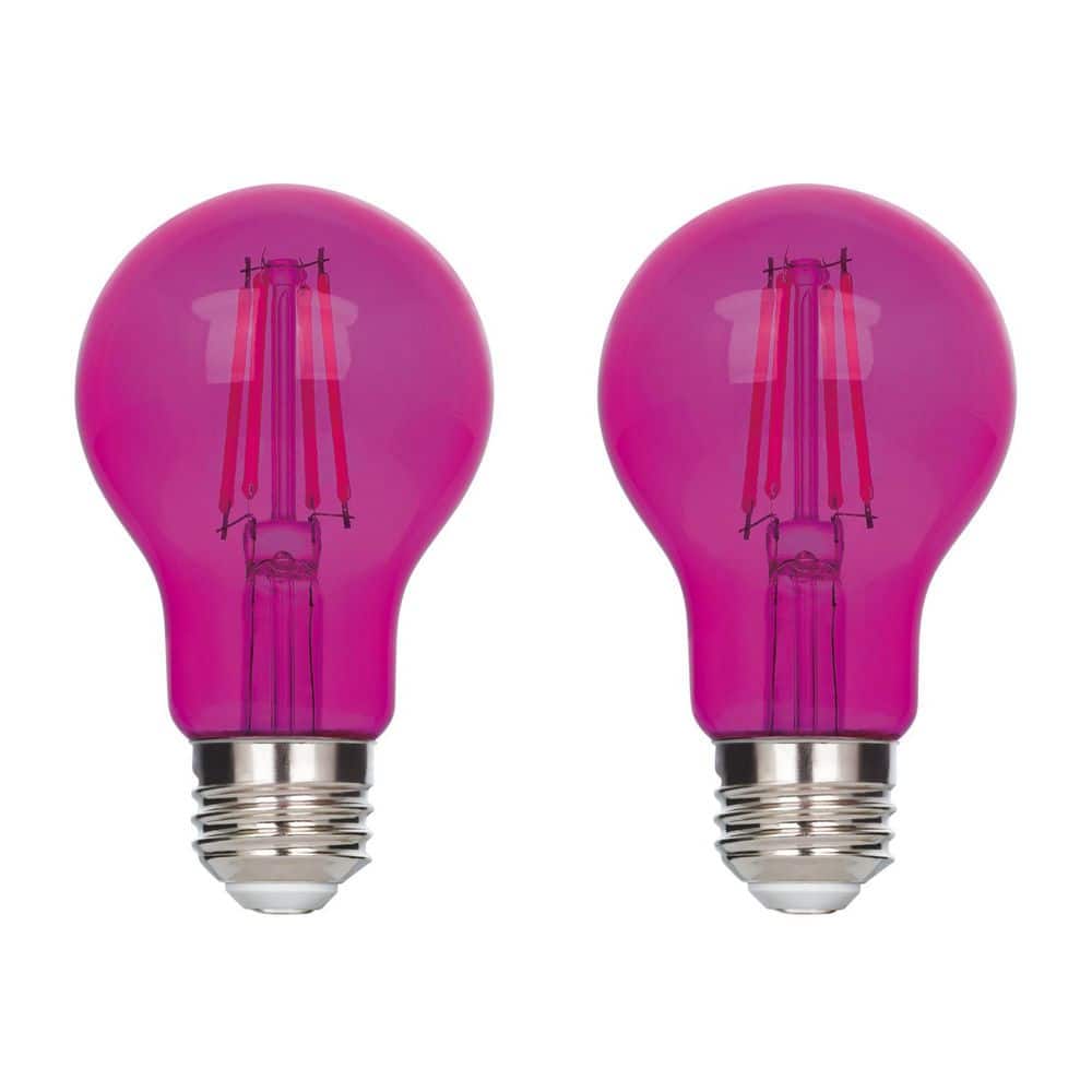 40 Watt Equivalent Pink A19 Omni Filament LED Light Bulb Medium (E26) Base, 2-Pack price history on PriceWatchPro
