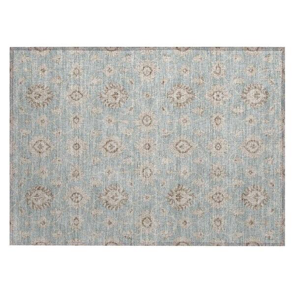 Chantille Machine Washable Indoor/Outdoor Abstract ACN3023 Spa 3 ft. x 4 ft. Area Rug