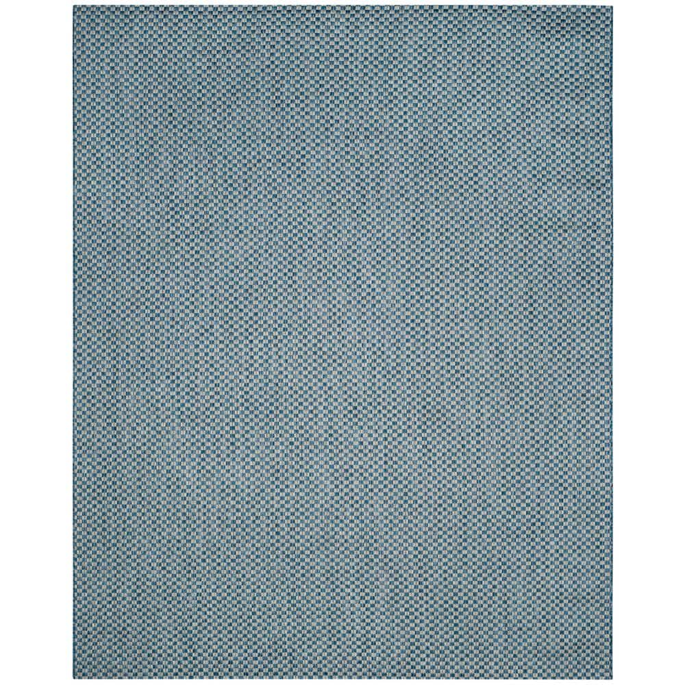Courtyard Blue/Light Gray 10 ft. x 14 ft. Distressed Solid Color Indoor/Outdoor Area Rug price history on PriceWatchPro