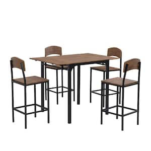 5-Piece Wood Outdoor Dining Set