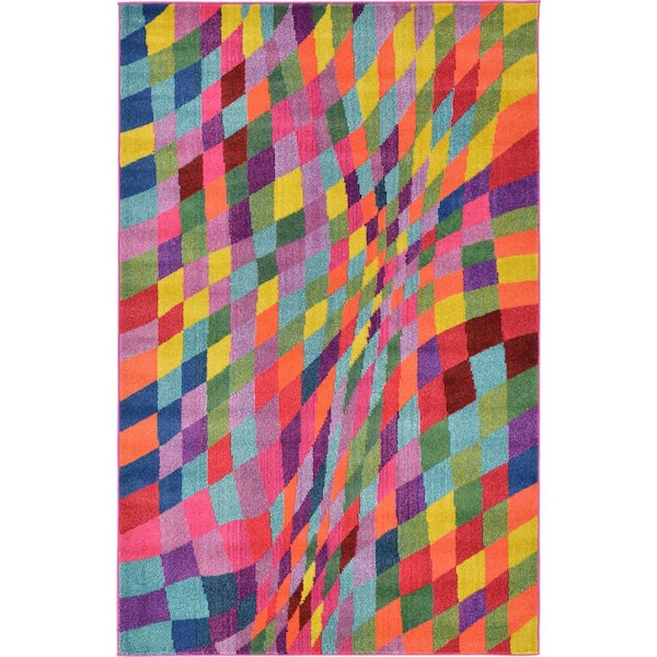 Unique Loom Estrella Horta Multi 5' 0 x 8' 0 Area Rug
