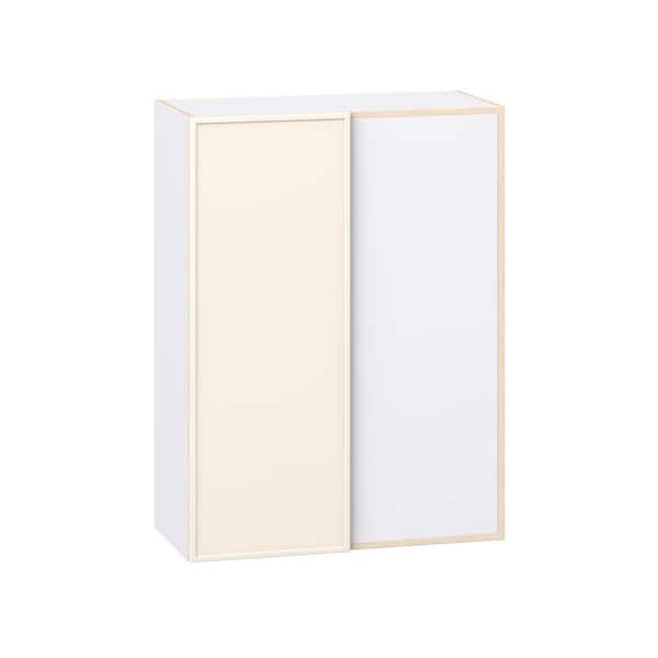 Fairview Washed Linen Slim Shaker Assembled Wall Blindcorner Right Kitchen Cabinet (30 in. W x 40 in. H x 14 in. D)