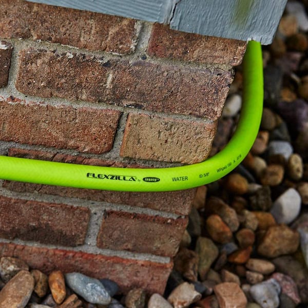 SwivelGrip 5/8 in. x 5 ft., 3/4 in. - 11-1/2 GHT Fittings Garden Lead-In Hose