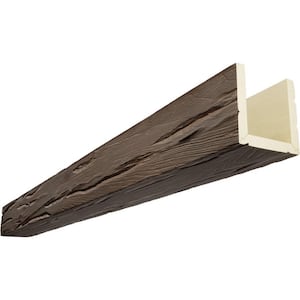 Timberthane 4 in. H x 4 in. W x 10 ft. L Riverwood Cedar Bark Faux Wood Beam
