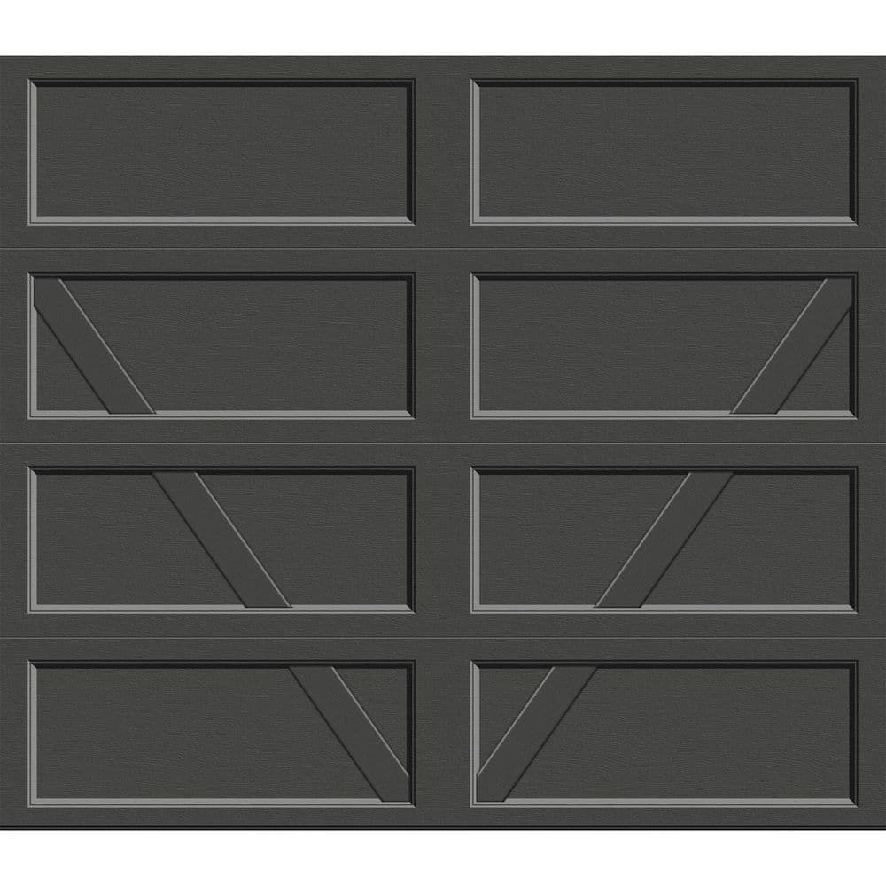 Bridgeport Steel Design V 8 ft. x 7 ft. Insulated 18.4 R-Value Iron Ore Garage Door without Windows price history on PriceWatchPro