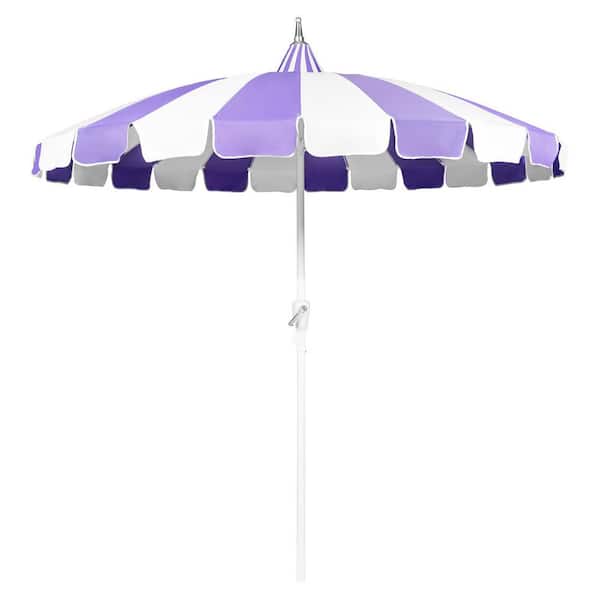 8 ft. Pagoda Outdoor Market Patio Umbrella in Purple