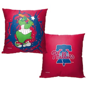 MLB Mascots Phillies Printed Polyester Throw Pillow 18 X 18