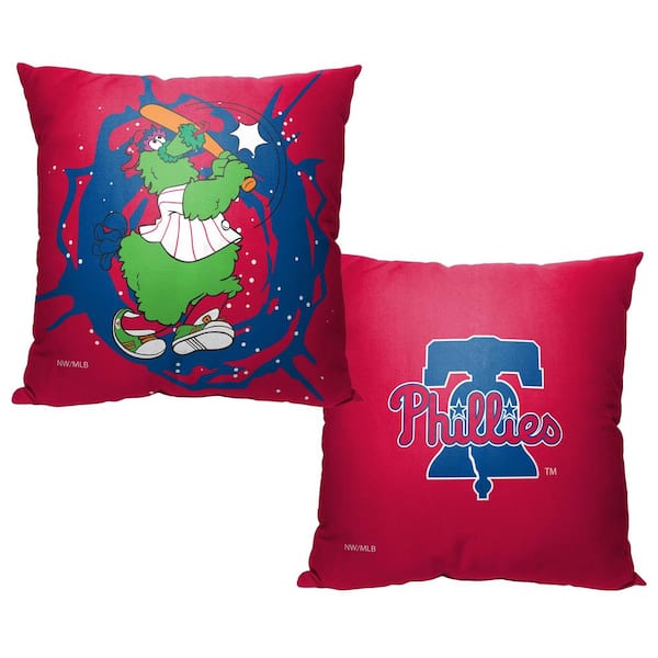 THE NORTHWEST GROUP MLB Mascots Phillies Printed Polyester Throw Pillow 18 X 18