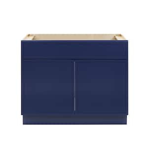 39 in. W. x 21 in. D x 32.5 in. H 2-Doors Bath Vanity Cabinet without Top in Blue