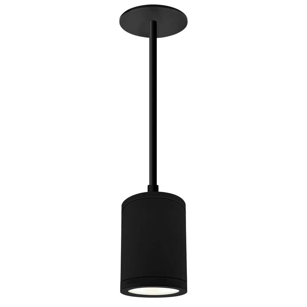 4.5 In. 1-Light Black LED Cylinder LED Hardwired Pendant Light, 8FT Surface Mount, 5CCT, 2500LM, 35W, Dimmable IC Rated price history on PriceWatchPro