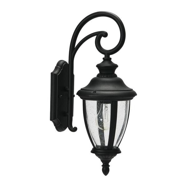 Robert Stevenson Lighting Prestwick - Matte Black Metal and Glass Outdoor Light