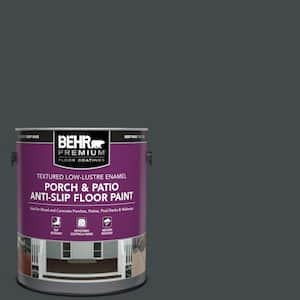 1 gal. #PPU24-23 Little Black Dress Textured Low-Lustre Enamel Interior/Exterior Porch and Patio Anti-Slip Floor Paint